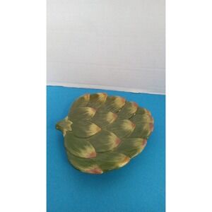 Tuscan Veggie Artichoke Plate Green